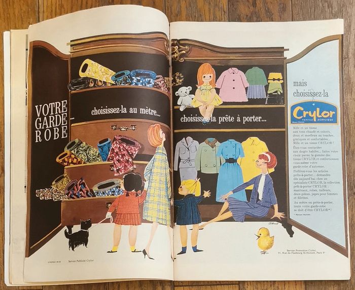 Ancien magazine 1961 Modes et travaux avec 3 patrons + supplément n°731 vintage - photo numéro 5