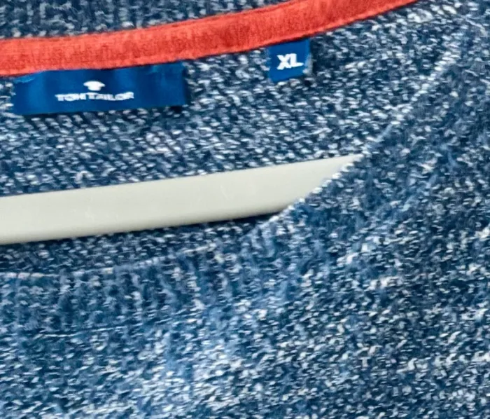Pull bleu chiné Tom Tailor – Taille XL - photo numéro 2