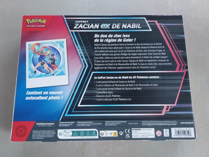 Coffret Zacian Ex de Nabil - photo numéro 8