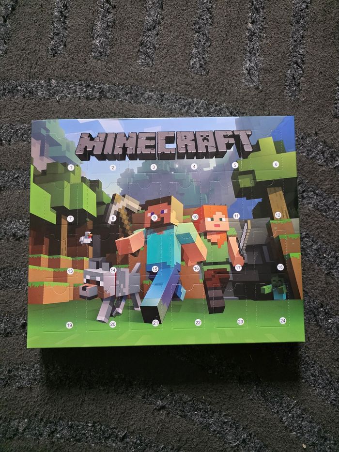 Calendrier de l'avent minecraft 24 cases de minecraft - photo numéro 2