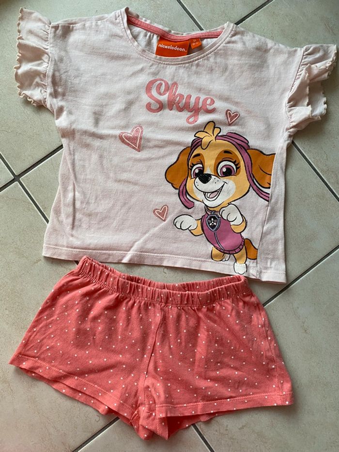 Pyjama short fille Pat Patrouille 3 ans - photo numéro 2