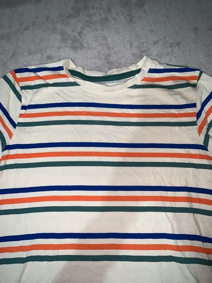 T-shirt à rayures multicolores - photo numéro 2