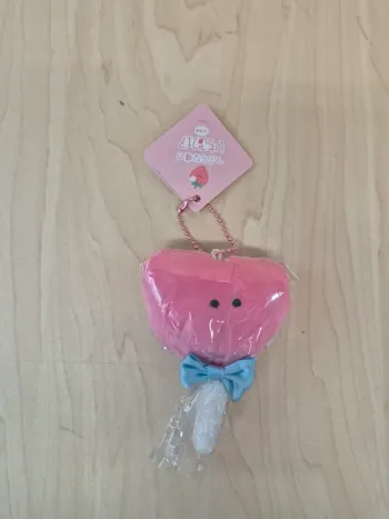 Porte-clés peluche Tsuburana Hitomi Ichigo Fare : Sucette