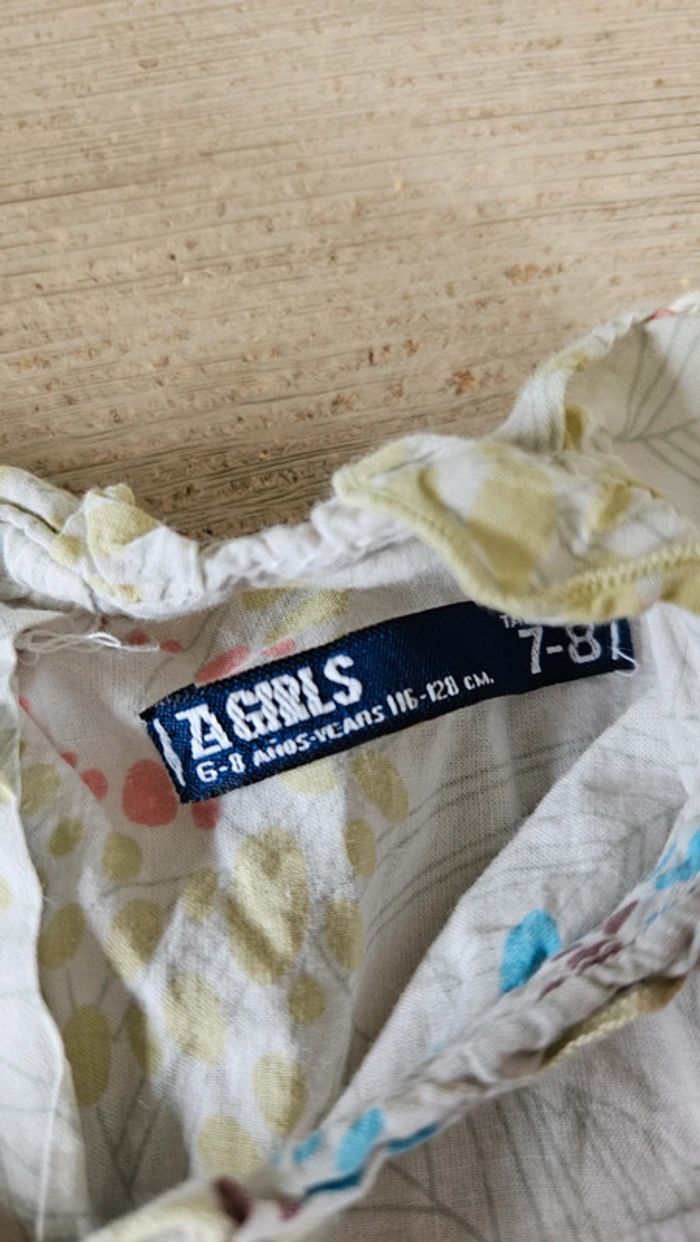 Blouse sans manche beige à dessin, Zara Girls, 6/8 ans, nickel - photo numéro 5