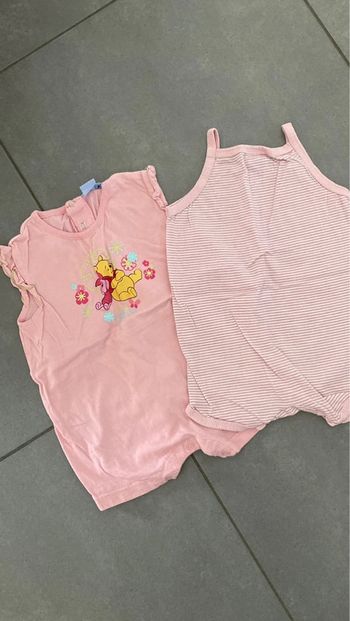 Lot ensemble Combishort grenouillère vêtement été fille bébé garde robe 18 mois