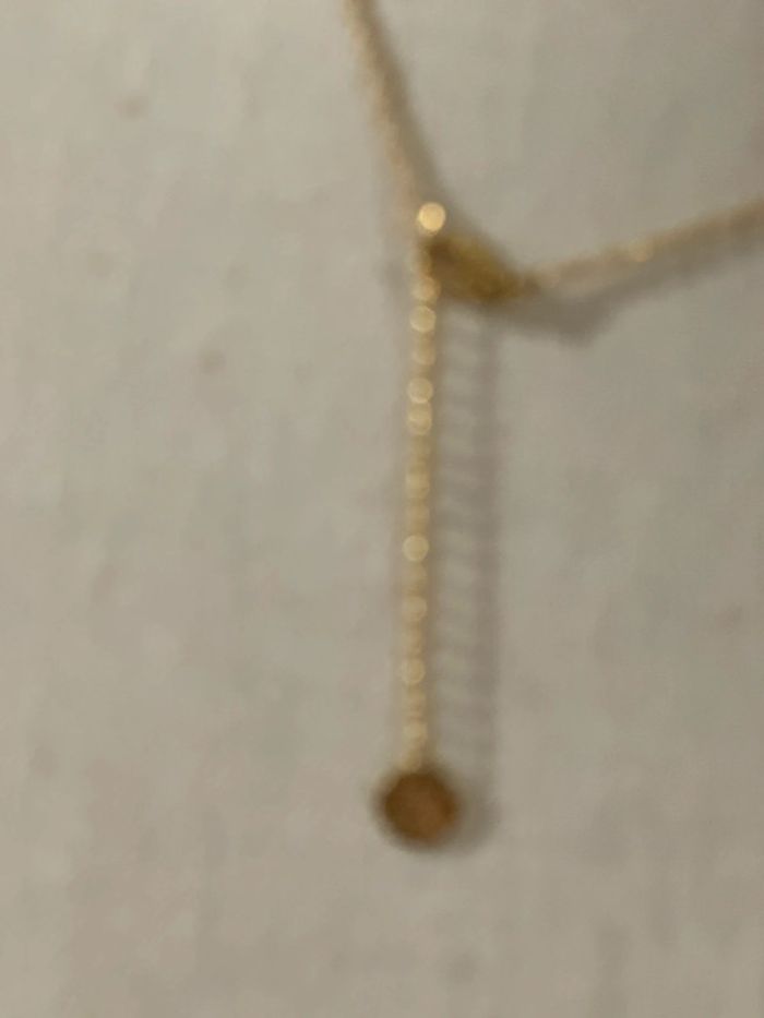 Collier réglable acier inoxydable or cœur fin xl - photo numéro 3