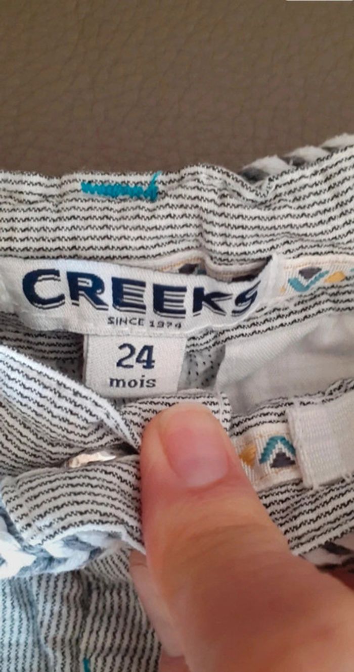 Ensemble short +tee shirt +ceinture Creeks 2 ans - photo numéro 6