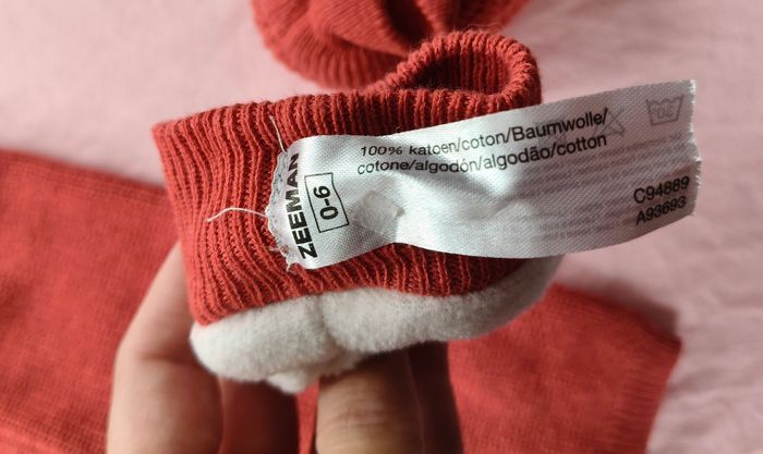 Ensemble hiver mixte Zeeman rouge rouille 56 cm - photo numéro 7