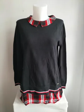 Pull Femmes Col Chemise - Tommy Hilfiger - Taille L