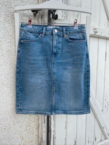 Jupe en jean droite