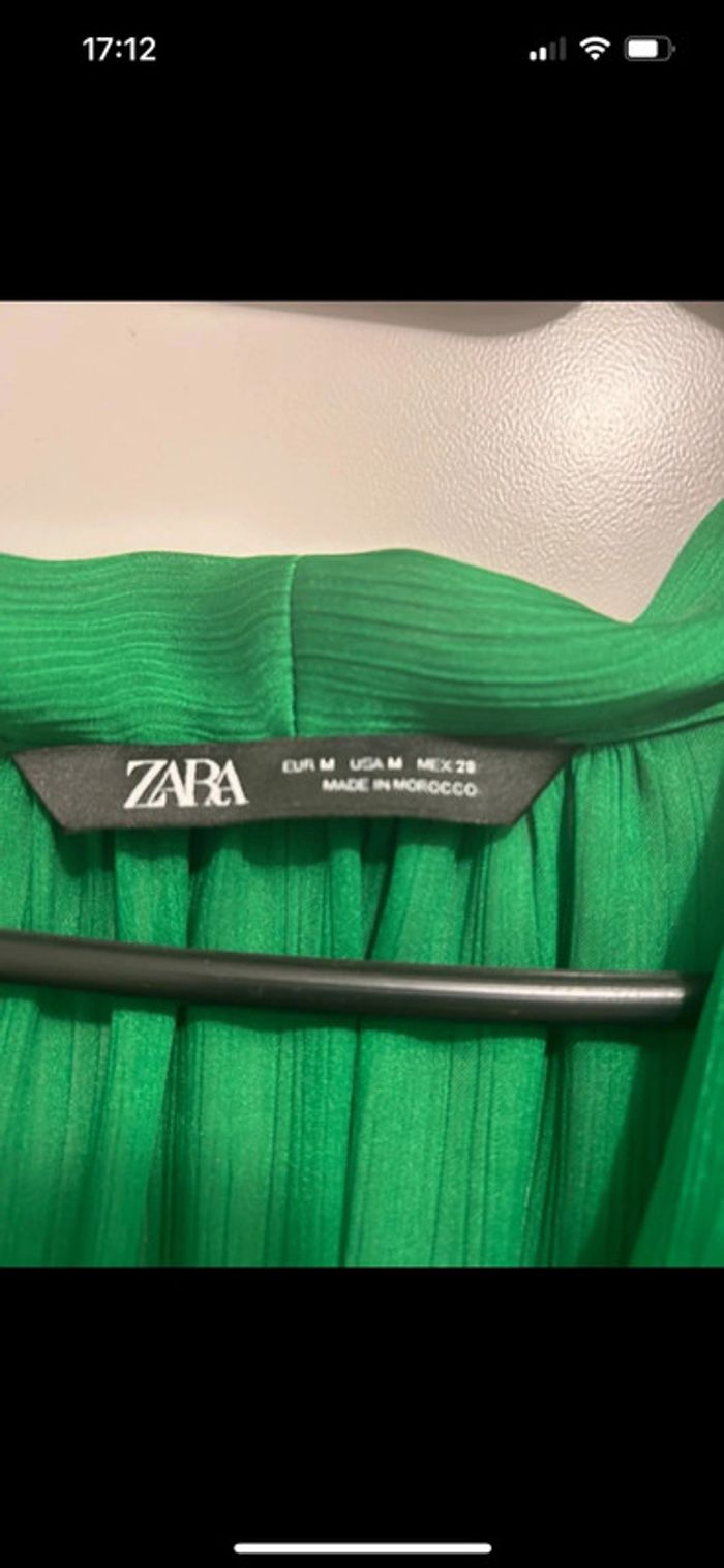 Robe verte Zara - photo numéro 3