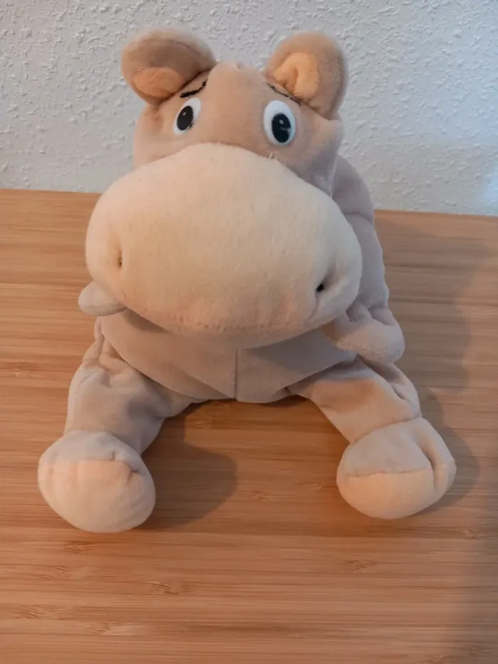 Peluche hippopotame supertoys 25cm petit modèle Rare - photo numéro 6