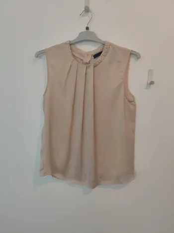 Débardeur beige Zara M boutons dans le dos