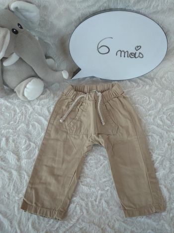 Pantalon confortable style sarouel Garçon 6 mois Tao 100% coton