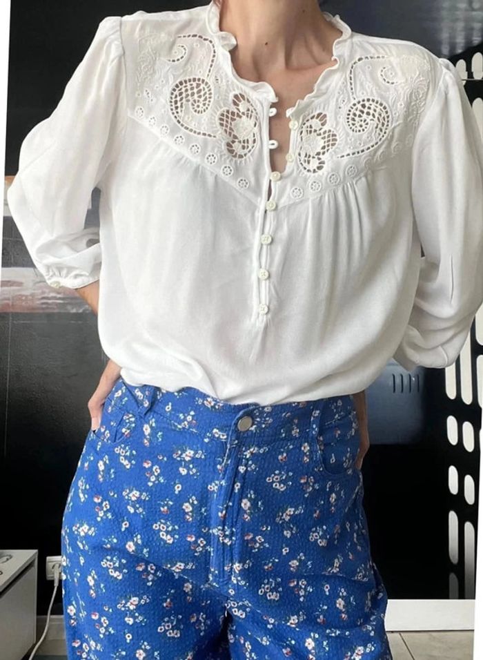 Blouse broderies anglaises Capucine - photo numéro 6