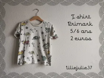 T shirt Primark 5/6 ans