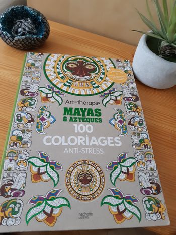 Livre de coloriage art thérapie Mayas & Aztèques