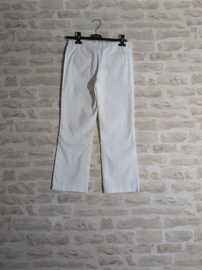 Pantalon Mango Blanc - Taille 36 - Super léger - Neuf avec étiquette - photo numéro 2