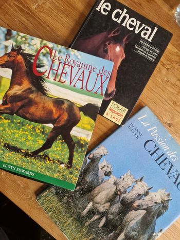 3 livres sur les chevaux 