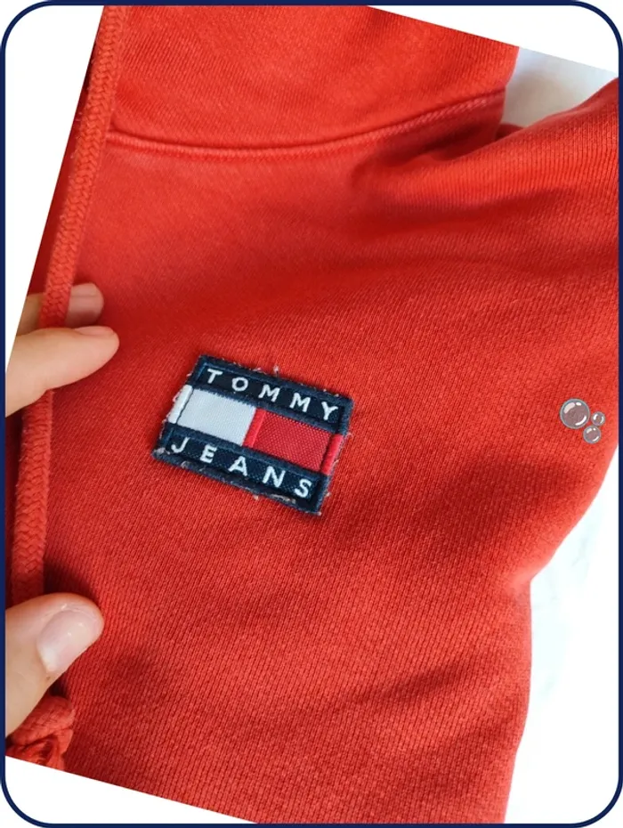 Sweat - rouge - tommy jeans - Xs - photo numéro 5