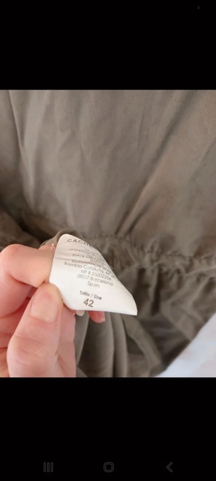 Robe kaki cache cache taille 42 - photo numéro 3