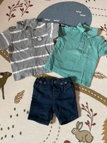 Short et deux polos