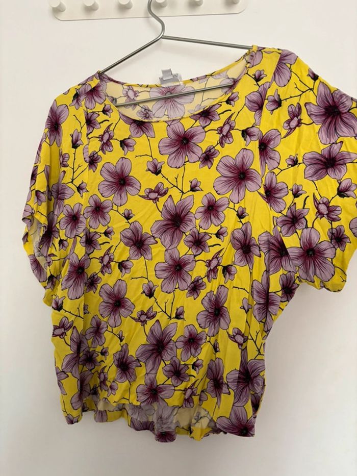 Blouse été fleurs 40