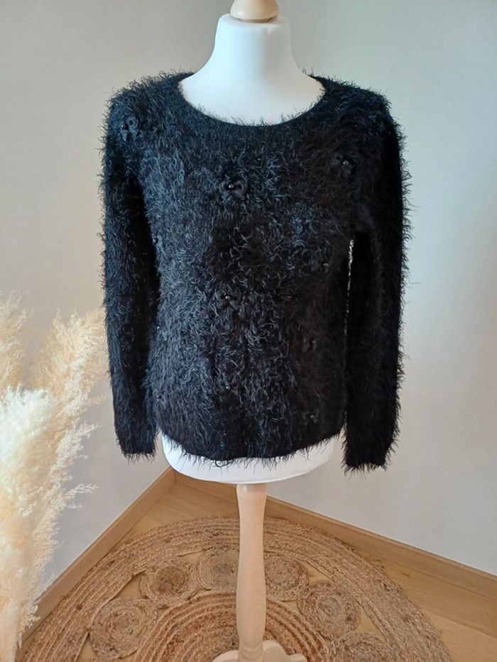 Pull noir chaud avec motif Noeuds Millénium taille S/M 36/38 - photo numéro 2
