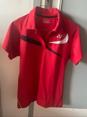 Polo rouge femme Yonex Taille L