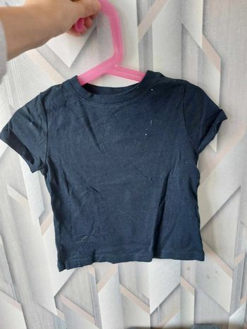 tee shirt uni bleu marine