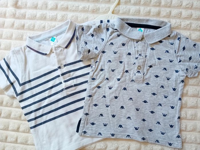 Lot 2 polo 12mois 💙🤍 - photo numéro 2