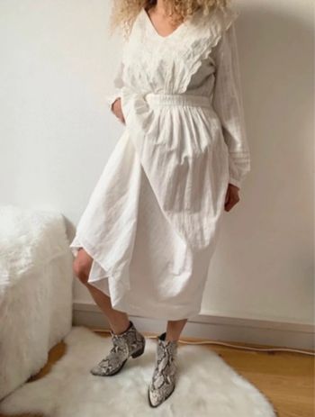 Robe longue esprit romantique vintage