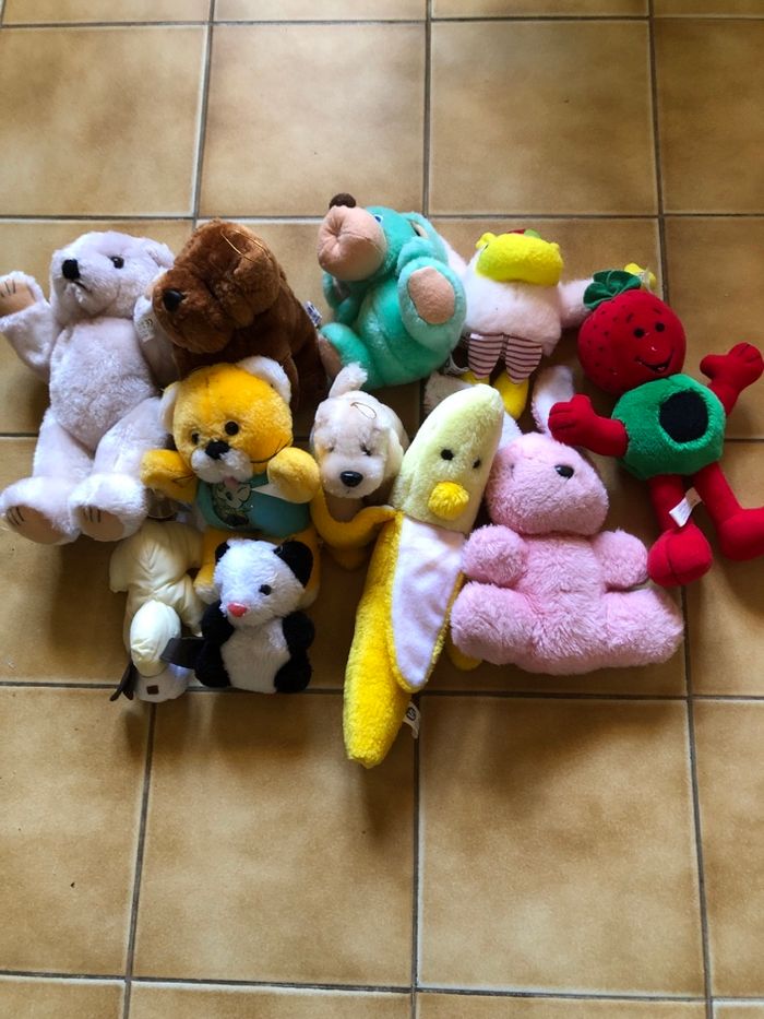 lot de peluches