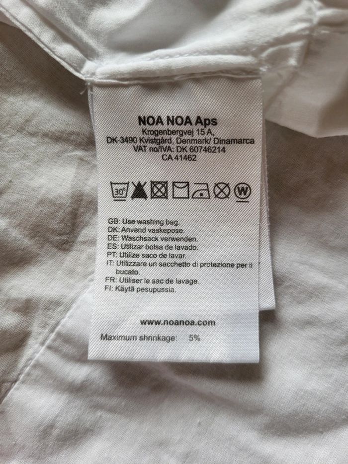 Blouse bohème blanche et broderies argentées Noa Noa - 100% coton - photo numéro 13
