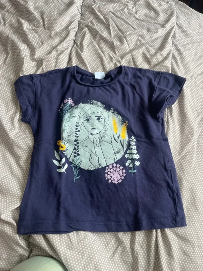 T-shirt 2-4 ans la reine des neiges