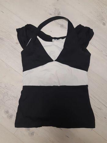 T-shirt femme noir et blanc taille 2