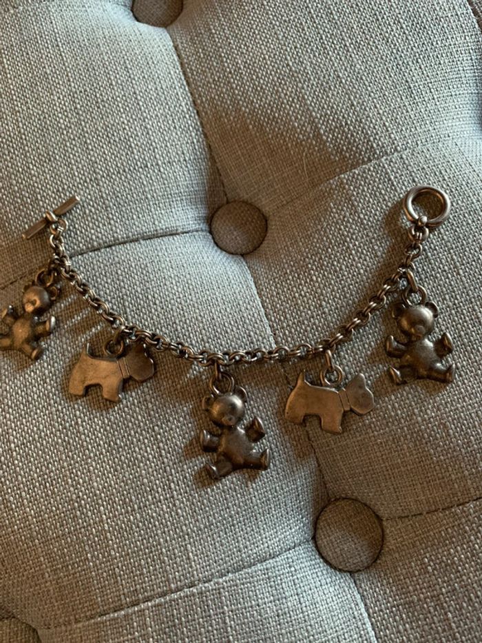 Bracelet vintage chien et ours