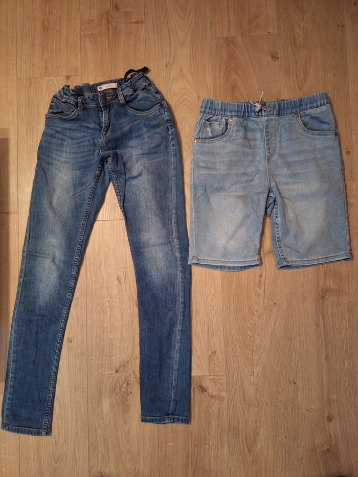 Jeans Levi's skinny  et bermuda en jeans Levi's skinny 16 ans