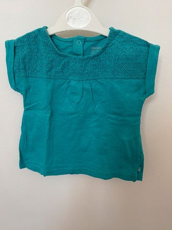 T-shirt manches courtes fille 6 mois