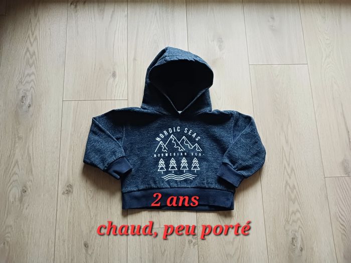 Sweat Vertbaudet 2 ans chaud peu porté