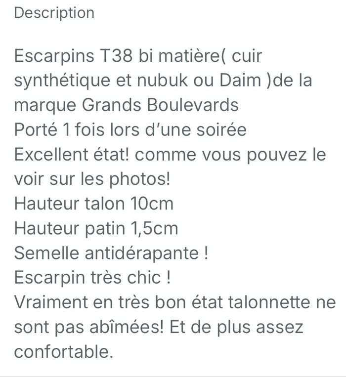 Escarpin noir T 38 - photo numéro 6