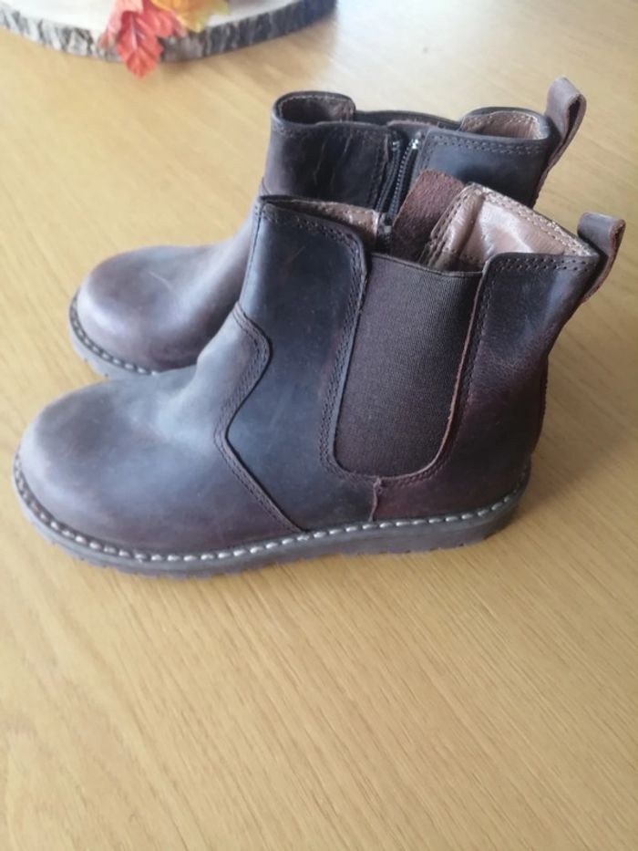 Bottines marron