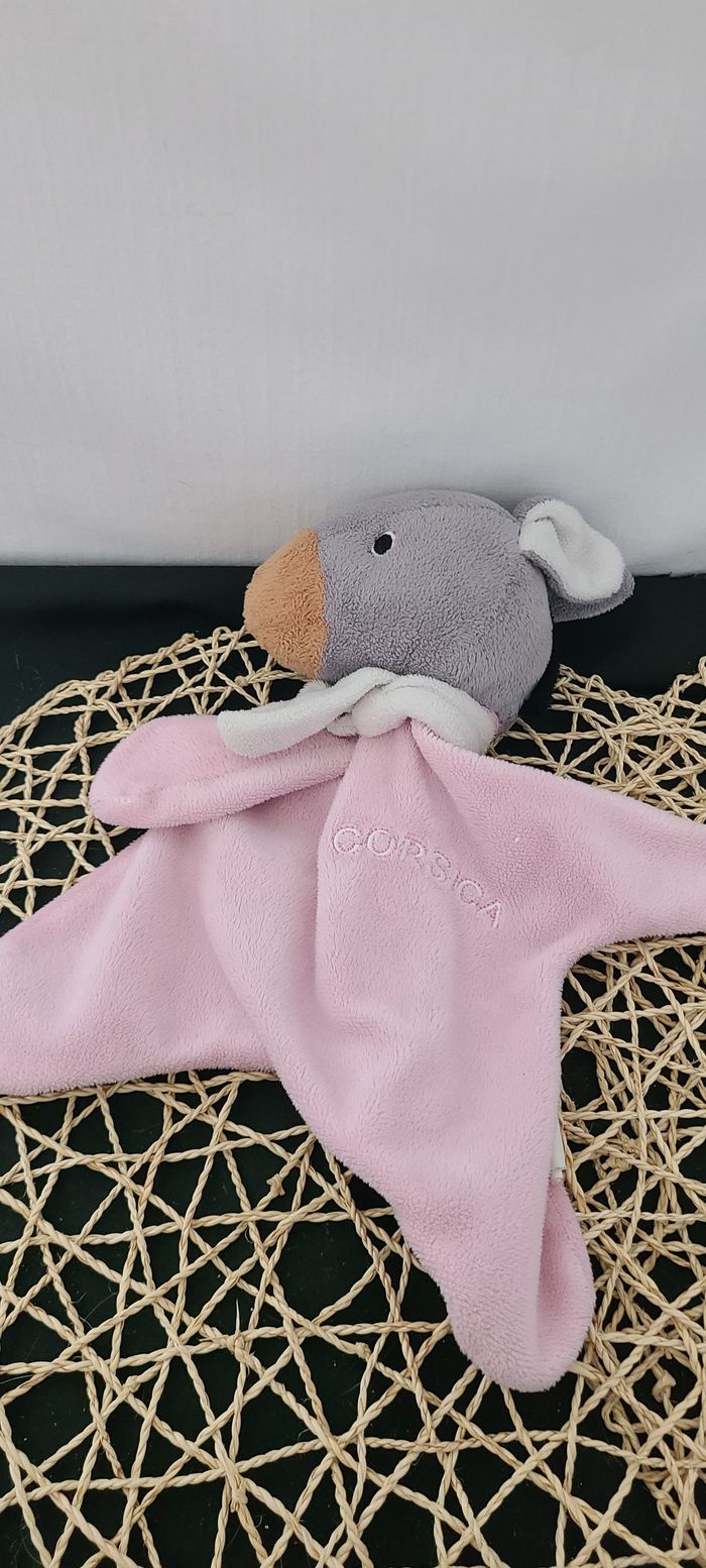 Doudou Ane Plat Rose Corsica Textisun - photo numéro 3