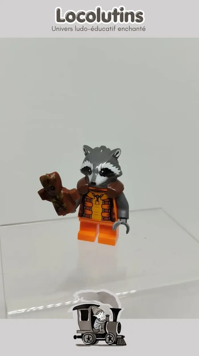 🚂 Figurines Rocket et bebe Groot ▪ Gardiens de la galaxie compatibles Lego - photo numéro 2