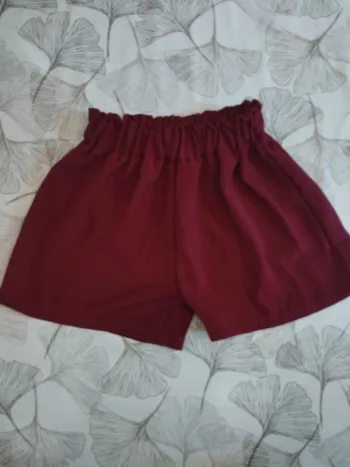 Short bordeaux Shein 6 ans