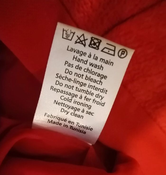 Jupe courte rouge en soie et coton taille 38 Claudie Pierlot - photo numéro 11