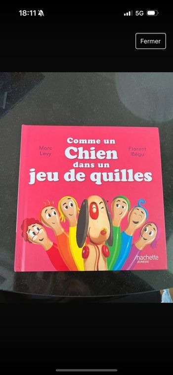 Livre mcdo comme un chien dans un jeu de quilles