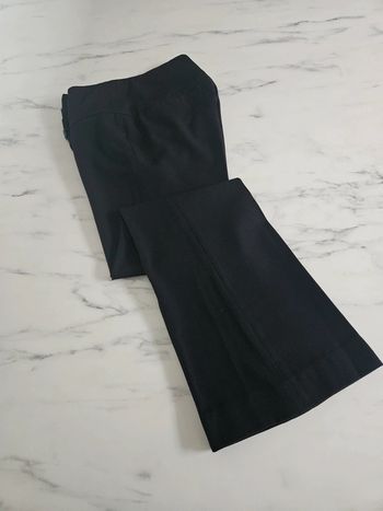 Pantalon noir classique à plis taille 36