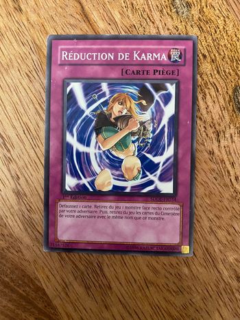 Carte Yu-Gi-Oh! Réduction de karma SDDE-FR034 1ère édition