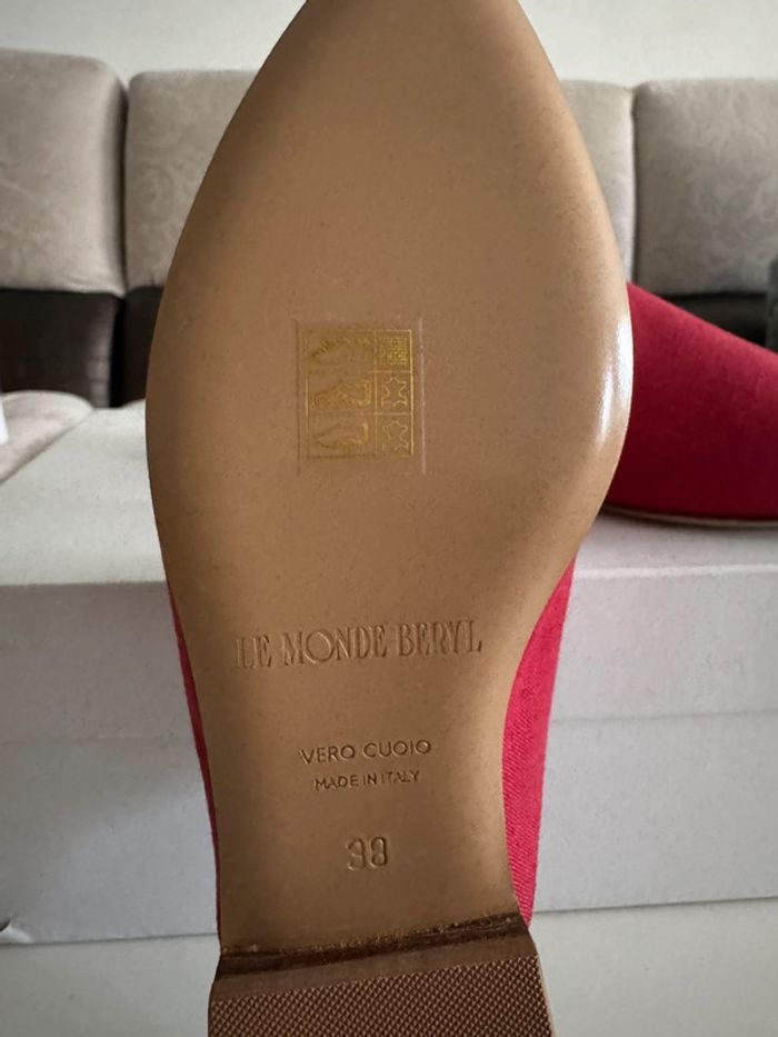Mules Femme Rouge - Le Monde Beryl - Taille 38 - Neuf - photo numéro 7